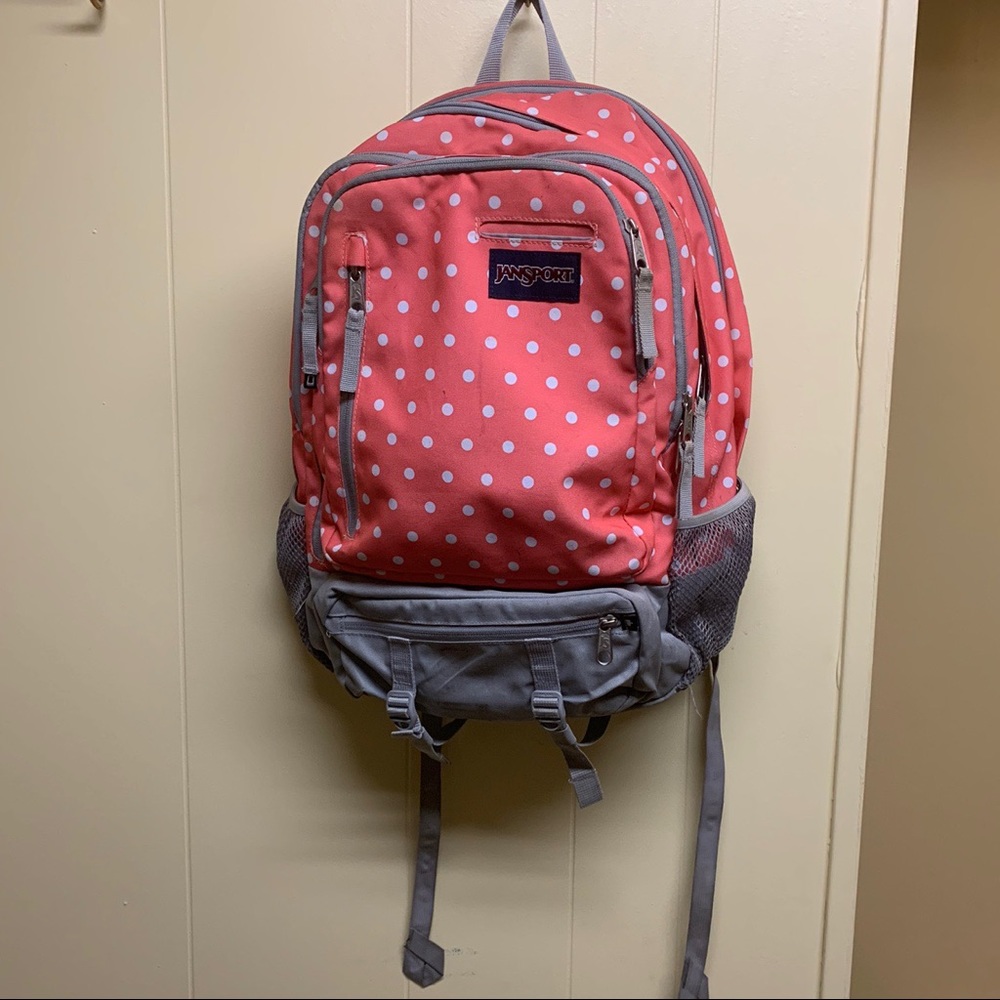 Jansport polka dot backpack